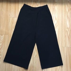 Oak + Fort Black Wide Leg Pants